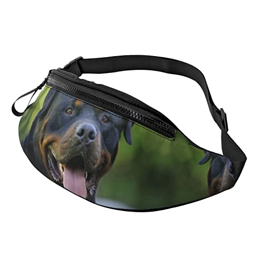 Rottweiler Tapeten-Hüfttasche für Damen und Herren, Hüfttasche, für Reisen, Yoga, Fitnessstudio, für Outdoor, Workout, Sport, Reisen, Laufen, Schwarz , Einheitsgröße von YTORA