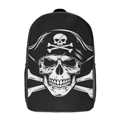 YTPONBCSTUG Pirat der Karibik Kindergartenrucksack Wasserdicht Rucksäcke 3D Pattern Kinder Schultasche Kindergartentasche von YTPONBCSTUG