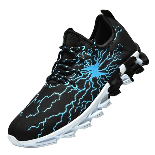 YTRXM Little/Big Boys Running Sneakers Lightweight Slip on Tennis Shoes, Blau, 12.5 Little Kid von YTRXM