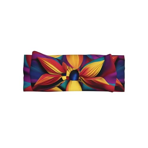 YTUOPWE Blurred Art Blumen Bild Baby Schleife Stirnband - Weiches, hautfreundliches und dehnbares Polyester-Stirnband für Säuglinge 0-6 Monate von YTUOPWE