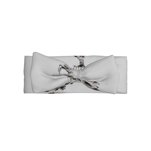 YTUOPWE Galoppierendes Rehkitz Bild Baby Schleife Stirnband - Weiches, hautfreundliches und dehnbares Polyester-Stirnband für Säuglinge 0-6 Monate von YTUOPWE