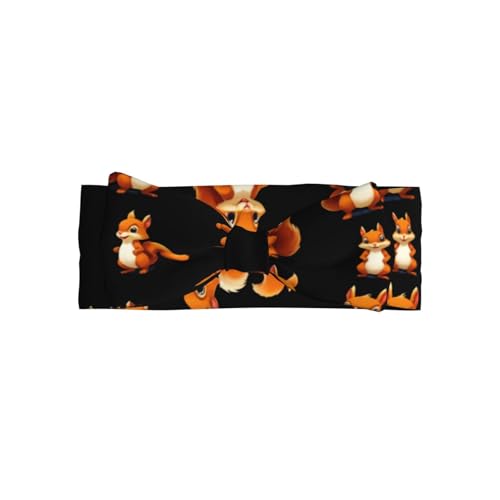 YTUOPWE Gorp Eichhörnchen Squad Bild Baby Schleife Stirnband - Weiches, hautfreundliches und dehnbares Polyester-Stirnband für Säuglinge 0-6 Monate von YTUOPWE