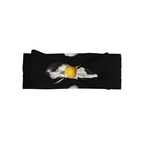 YTUOPWE Haarband mit goldenem Spiegelei-Bild – weiches, hautfreundliches und dehnbares Polyester-Stirnband für Kleinkinder von 0–6 Monaten von YTUOPWE