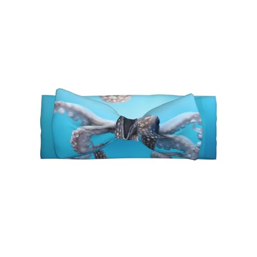 YTUOPWE Oktopus im Meer Bild Baby Schleife Stirnband - Weiches, hautfreundliches und dehnbares Polyester-Stirnband für Säuglinge 0-6 Monate von YTUOPWE