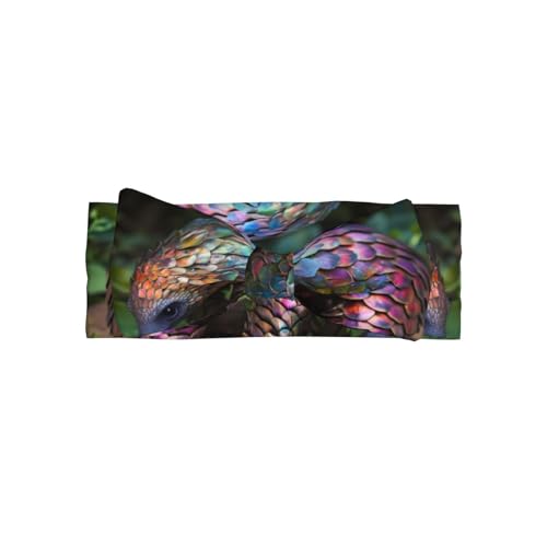 YTUOPWE Regenbogen-Pangolin-Bild Baby Schleife Stirnband – weiches, hautfreundliches und dehnbares Polyester-Stirnband für Säuglinge von 0–6 Monaten von YTUOPWE