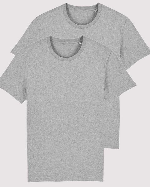 YTWOO 2er Pack Basic Öko T-Shirts aus dickerer Bio-Baumwolle für Damen & Herren von YTWOO