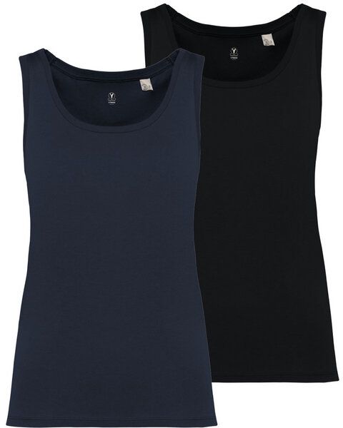 YTWOO 2er Pack Damen Tank Top aus 100% Bio-Baumwolle von YTWOO