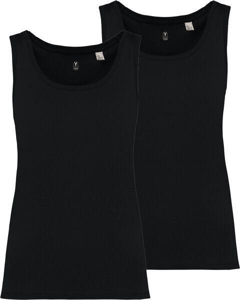 YTWOO 2er Pack Damen Tank Top aus 100% Bio-Baumwolle von YTWOO