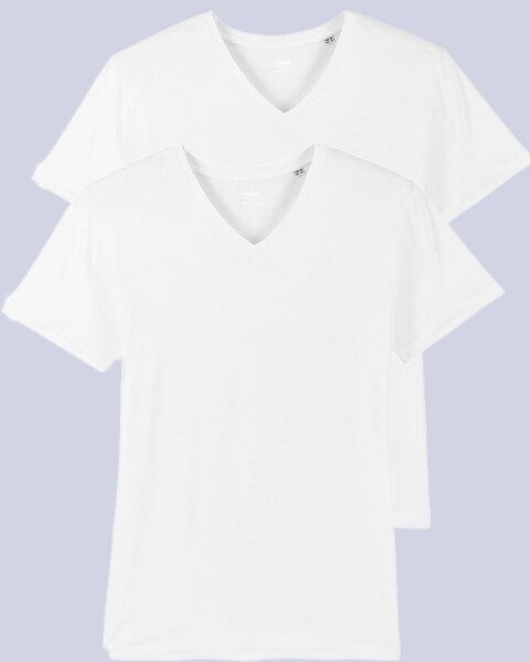 YTWOO 2er Pack Herren T-Shirt mit V-Ausschnitt, Bio-Qualität von YTWOO