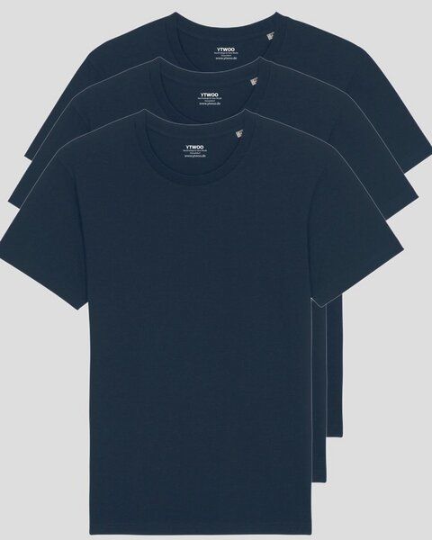 YTWOO 3er Pack Basic Unisex T-Shirt aus Bio Baumwolle | viele Farbkombinationen | Fair Trade | Nachhaltig YTWOO 3er Pack Basic Unisex T-Shirt aus Bio Baumwolle | viele Farbkombinationen | Fair Trade | Nachhaltig von YTWOO