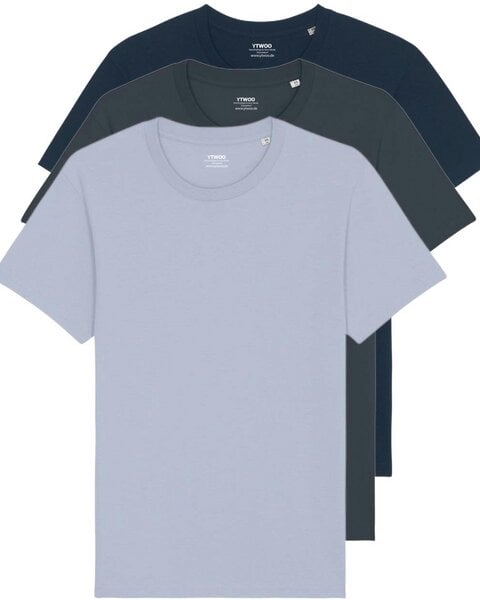 YTWOO 3er Pack Basic Unisex T-Shirt aus Bio Baumwolle | viele Farbkombinationen | Fair Trade | Nachhaltig von YTWOO