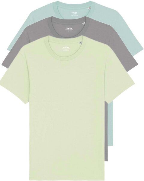 YTWOO 3er Pack Basic Unisex T-Shirt aus Bio Baumwolle | viele Farbkombinationen | Fair Trade | Nachhaltig von YTWOO