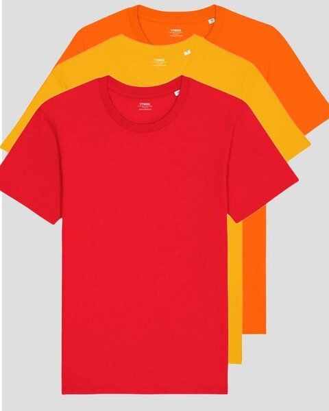 YTWOO 3er Pack Basic Unisex T-Shirt aus Bio Baumwolle | viele Farbkombinationen | Fair Trade | Nachhaltig von YTWOO