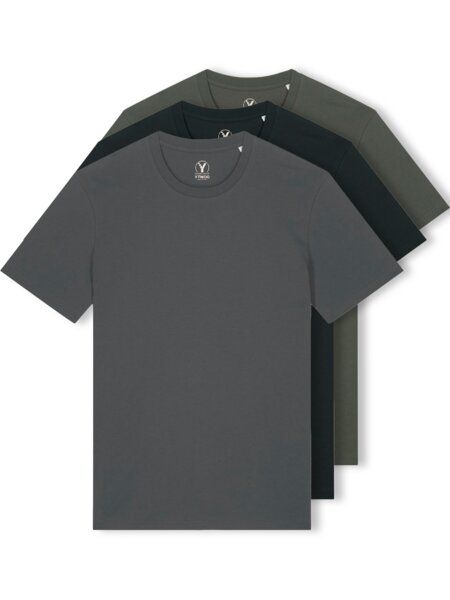 YTWOO 3er Pack Iconic Basic Unisex T-Shirt aus 100% Biobaumwolle|Essential Farben|Fair|Nachhaltig von YTWOO