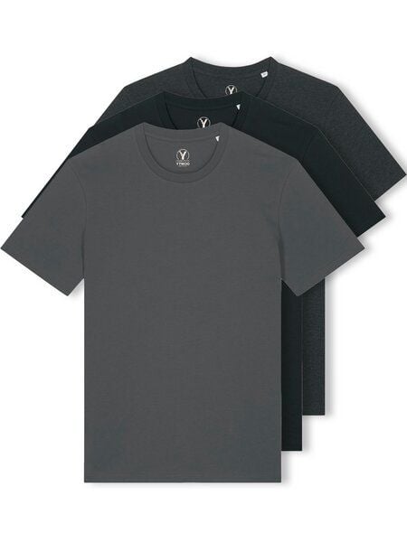 YTWOO 3er Pack Iconic Basic Unisex T-Shirt aus 100% Biobaumwolle|Essential Farben|Fair|Nachhaltig von YTWOO