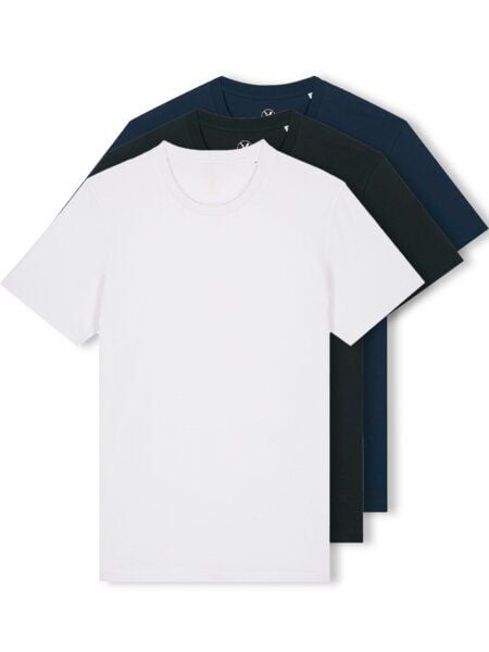 YTWOO 3er Pack Iconic Basic Unisex T-Shirt aus 100% Biobaumwolle|Essential Farben|Fair|Nachhaltig von YTWOO