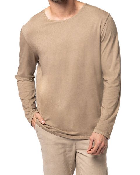 YTWOO Ausgewaschenes Herren Langarmshirt aus Bio-Baumwolle - Made in Portugal von YTWOO