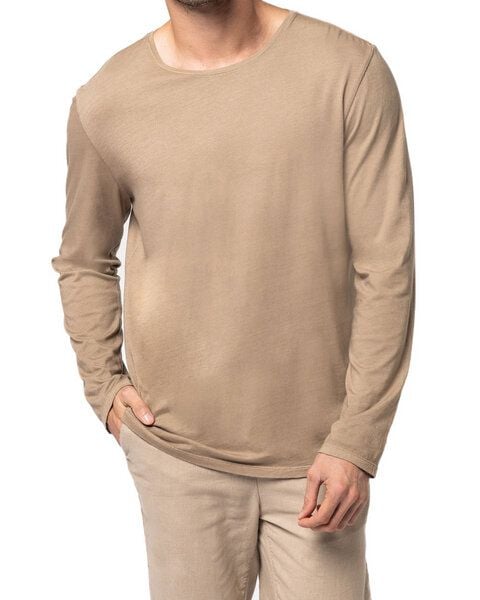 YTWOO Ausgewaschenes Herren Langarmshirt aus Bio-Baumwolle - Made in Portugal von YTWOO