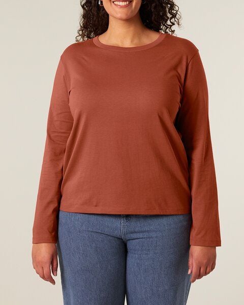 YTWOO Basic Damen Langarmshirt aus 100% Biobaumwolle von YTWOO