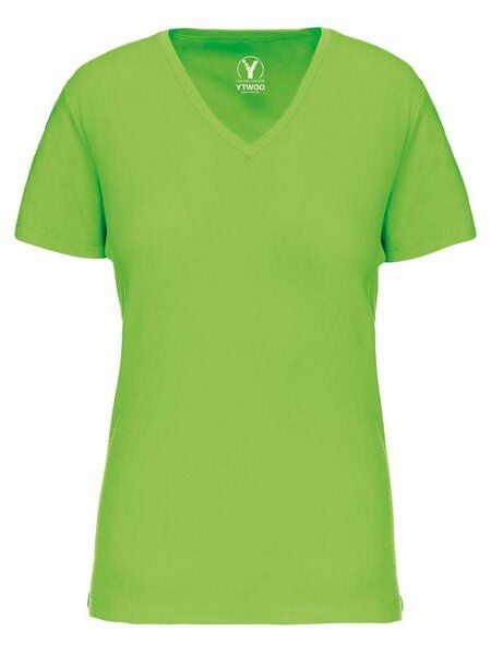 YTWOO Basic Damen T-Shirt mit V-Ausschnitt aus Bio-Baumwolle in Conversion von YTWOO