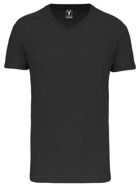 YTWOO Basic Herren T-Shirt mit V-Ausschnitt aus Bio-Baumwolle von YTWOO