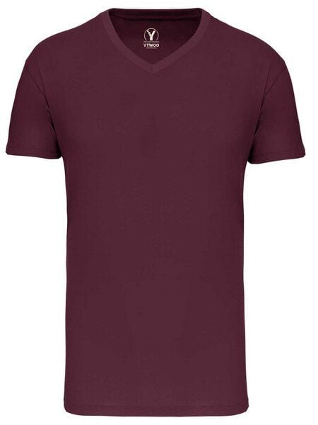 YTWOO Basic Herren T-Shirt mit V-Ausschnitt aus Bio-Baumwolle von YTWOO