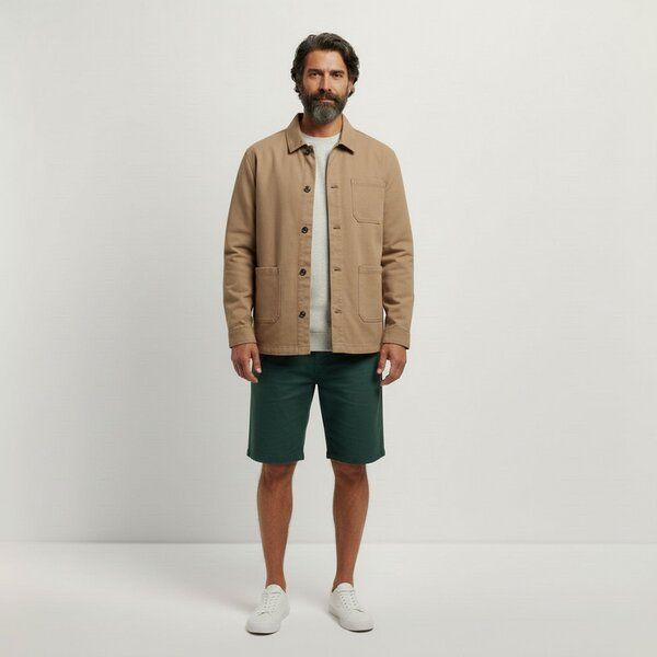 YTWOO Basic Herren-Workerjacke aus nachhaltiger Baumwolle von YTWOO