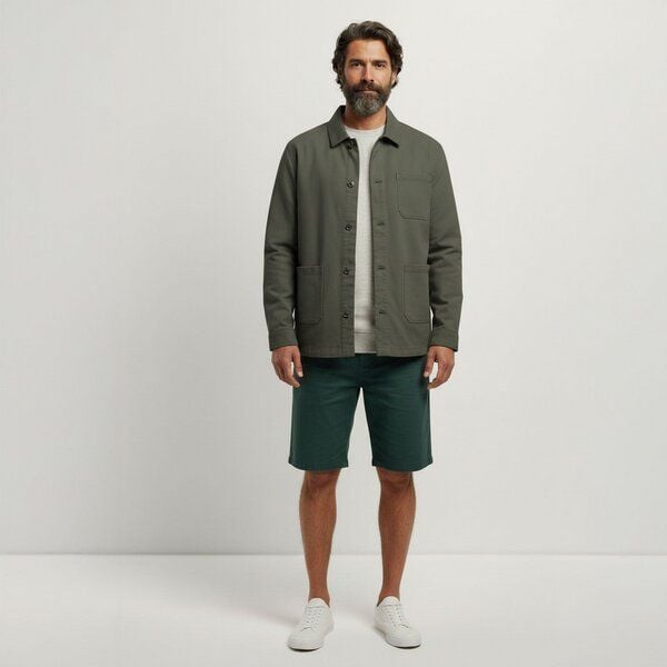 YTWOO Basic Herren-Workerjacke aus nachhaltiger Baumwolle von YTWOO