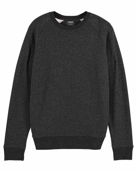 YTWOO Basic Sweatshirt Herren meliert, Sweater, Pullover, (Bio&Recycelt) von YTWOO