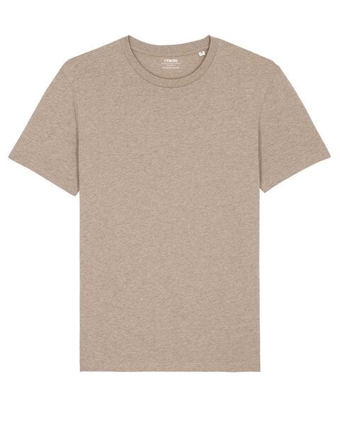 YTWOO Basic T-Shirt, Damen/Herren, 11 Farben meliert, schwerere Bio-Baumwolle von YTWOO