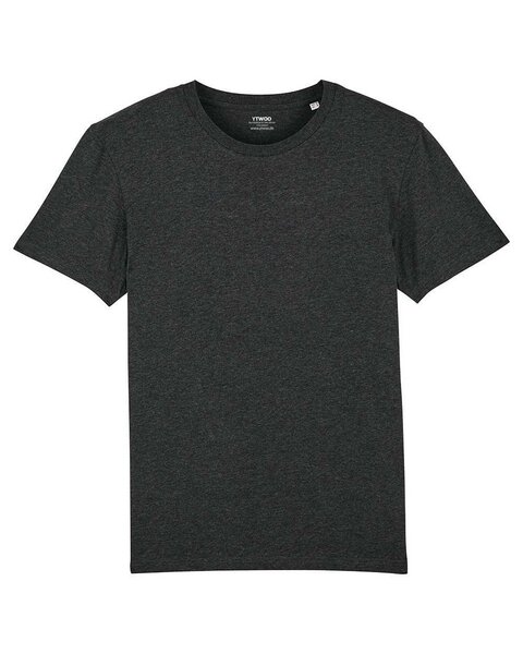 YTWOO Basic T-Shirt, Damen/Herren, 11 Farben meliert, schwerere Bio-Baumwolle von YTWOO