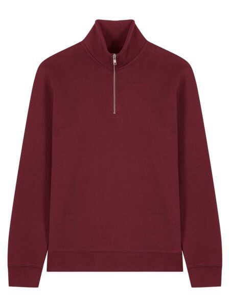 YTWOO Basic Unisex Quater-Zip-Sweatshirt Nachhaltig von YTWOO