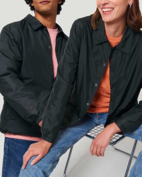 YTWOO Coacher Jacke für Sie & Ihn aus recyceltem PET, Übergangsjacke mit Knöpfen von YTWOO