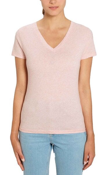 YTWOO Damen Bio T-Shirt mit V Ausschnitt. Basic V Neck Shirt Baumwolle (Bio) von YTWOO