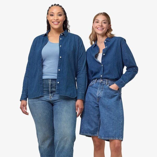 YTWOO Damen-Jeansbluse aus Bio-Baumwolle von YTWOO