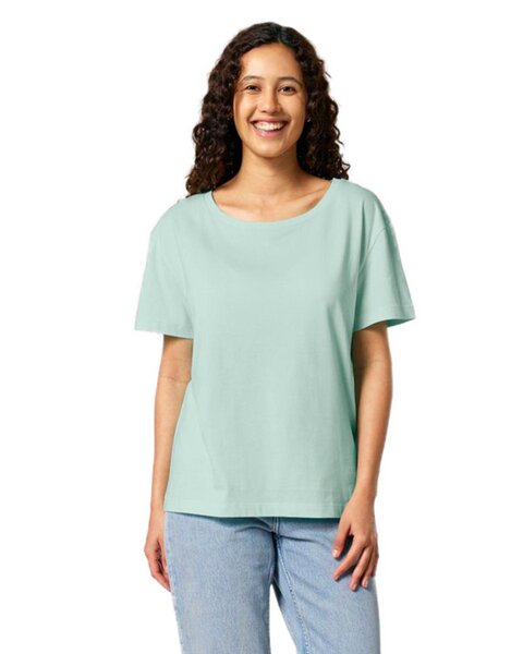 YTWOO Damen-Scoop-Neck-T-Shirt aus Bio-Baumwolle von YTWOO