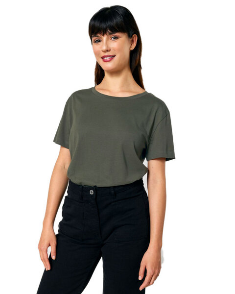 YTWOO Damen-Scoop-Neck-T-Shirt aus Bio-Baumwolle von YTWOO