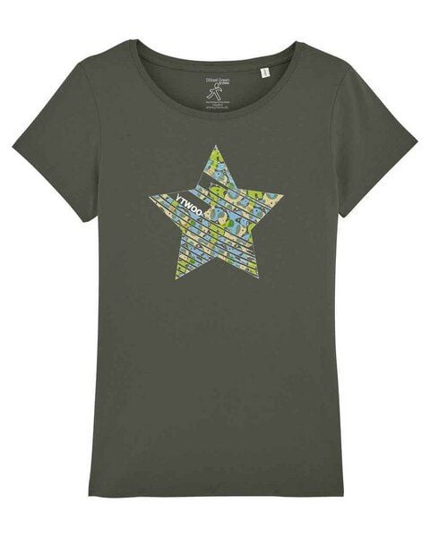 YTWOO Damen T-Shirt mit Stern in verschiedenen Varianten, Stern Shirt von YTWOO