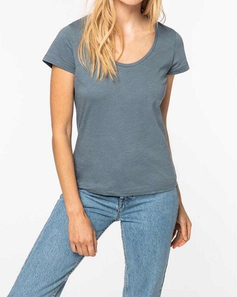 YTWOO Damen-T-Shirt mt Slub Optik aus 100% Bio-Baumwolle von YTWOO