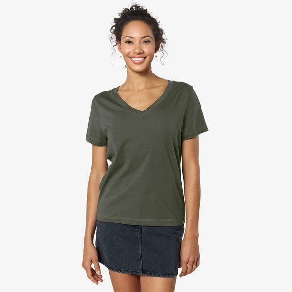 YTWOO Damen V-Neck T-Shirt von YTWOO