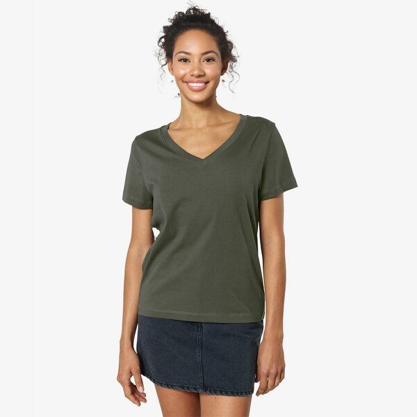 YTWOO Damen V-Neck T-Shirt von YTWOO