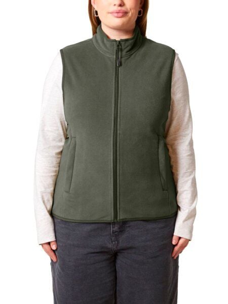 YTWOO Damen ärmellose Fleecejacke enganliegend aus 100% recyceltem Polyester von YTWOO
