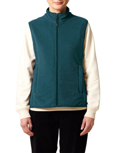 YTWOO Damen ärmellose Fleecejacke enganliegend aus 100% recyceltem Polyester von YTWOO