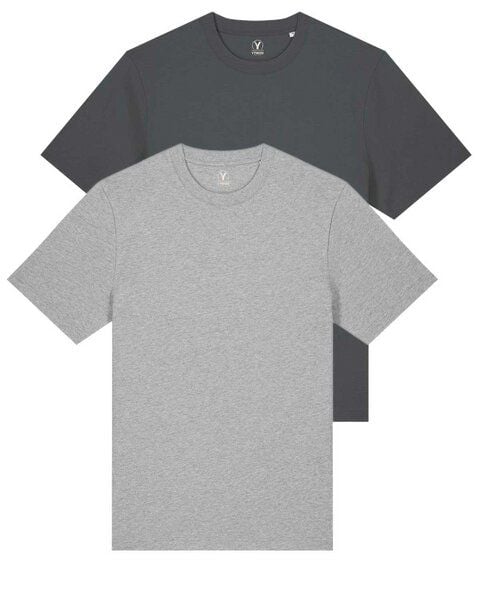 YTWOO Doppelpack Unisex-T-Shirts aus schwerem Stoff | Bio-Baumwolle von YTWOO