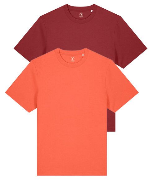 YTWOO Doppelpack Unisex-T-Shirts aus schwerem Stoff | Bio-Baumwolle von YTWOO
