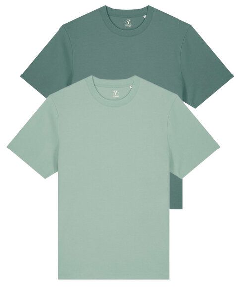 YTWOO Doppelpack Unisex-T-Shirts aus schwerem Stoff | Bio-Baumwolle von YTWOO