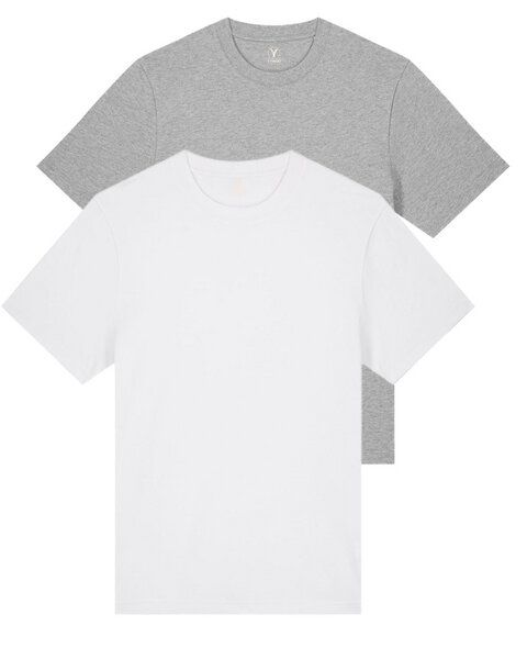 YTWOO Doppelpack Unisex-T-Shirts aus schwerem Stoff | Bio-Baumwolle YTWOO Doppelpack Unisex-T-Shirts aus schwerem Stoff | Bio-Baumwolle von YTWOO