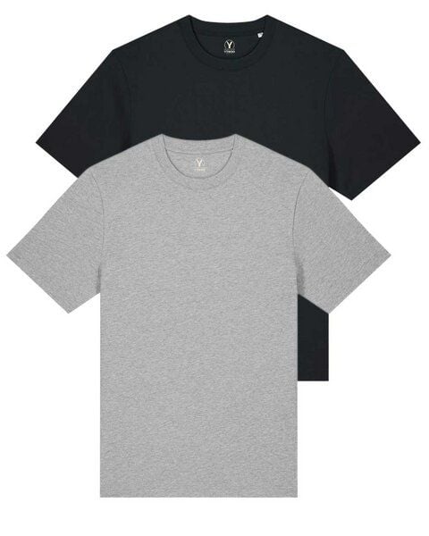 YTWOO Doppelpack Unisex-T-Shirts aus schwerem Stoff | Bio-Baumwolle von YTWOO