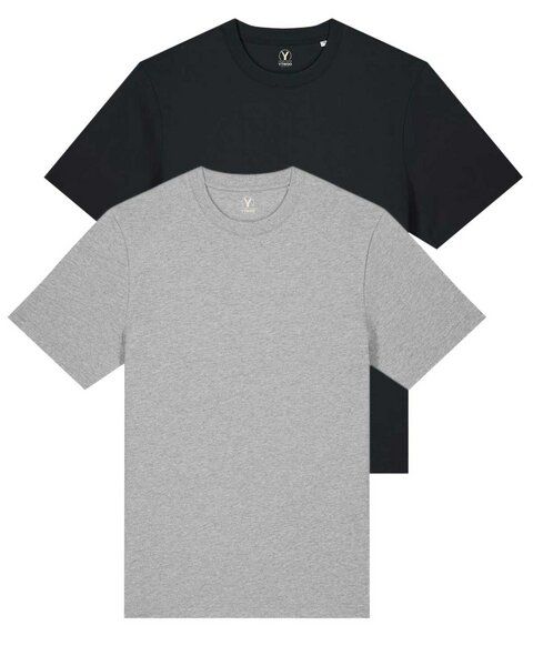 YTWOO Doppelpack Unisex-T-Shirts aus schwerem Stoff | Bio-Baumwolle von YTWOO