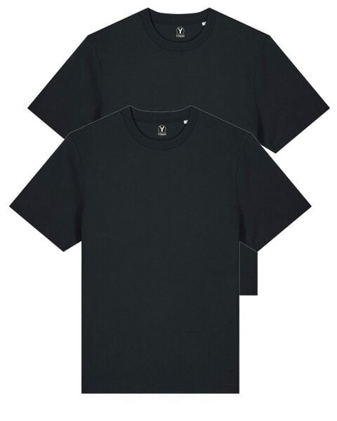 YTWOO Doppelpack Unisex-T-Shirts aus schwerem Stoff | Bio-Baumwolle von YTWOO